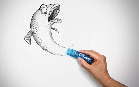 神奇的创意！鱼和蒜头都怕的香口糖！（TBWA）