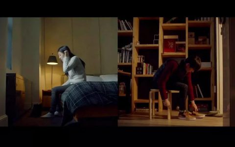 纽约和首尔完美时空对接。德芙让你的爱情穿越。