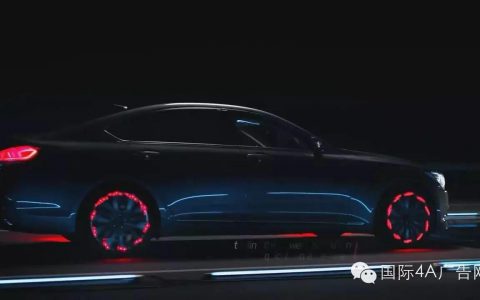 韩国首尔/现代汽车极速光影广告创意。