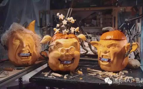 BBDO/美国纽约/雕南瓜！士力架万圣节广告创意。