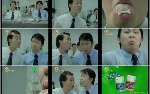 677曼妥思夹心无糖口香糖口技篇